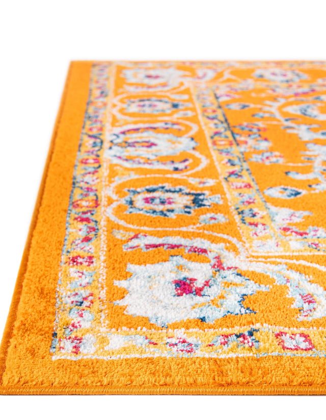 Orange 2' x 8' Aurelia Runner Area Rug 100% Polypropylene & Jute Backing Living Dining Room Bedroom Office Traditional Carpet for Sale at Rug Engine