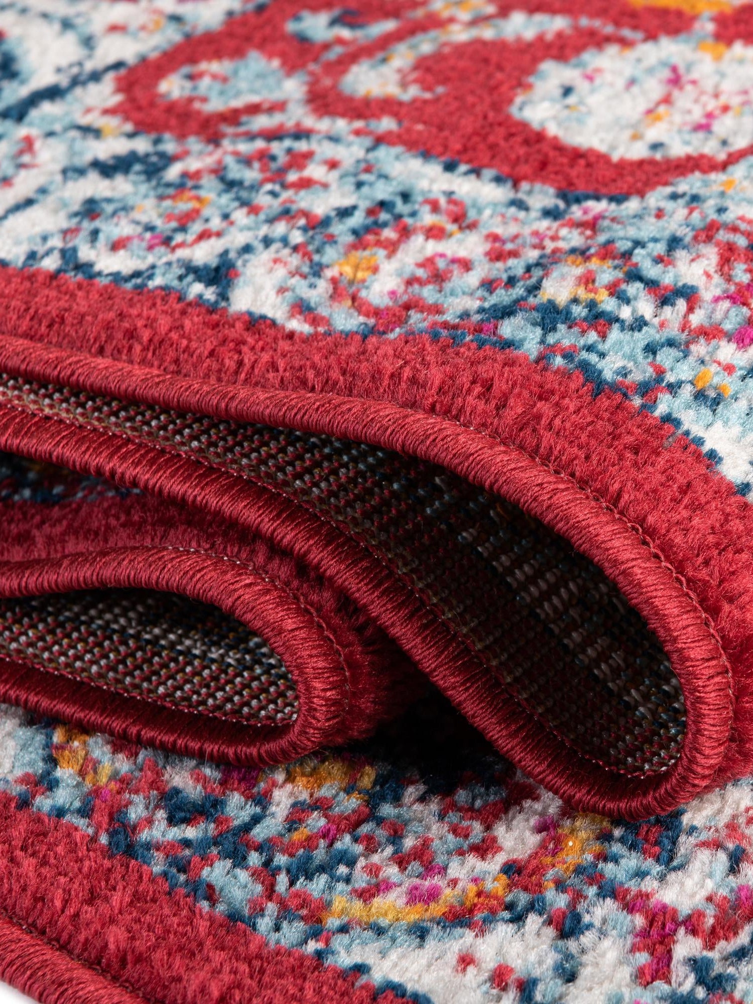 Magenta 4' x 4' Aurelia Square Area Rug 100% Polypropylene & Jute Backing Living Dining Room Bedroom Office Traditional Carpet for Sale at Rug Engine