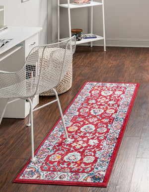 Magenta 2' 7 x 12' Aurelia Runner Area Rug 100% Polypropylene & Jute Backing Living Dining Room Bedroom Office Traditional Carpet for Sale at Rug Engine