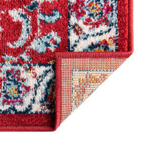 Magenta 2' 7 x 12' Aurelia Runner Area Rug 100% Polypropylene & Jute Backing Living Dining Room Bedroom Office Traditional Carpet for Sale at Rug Engine