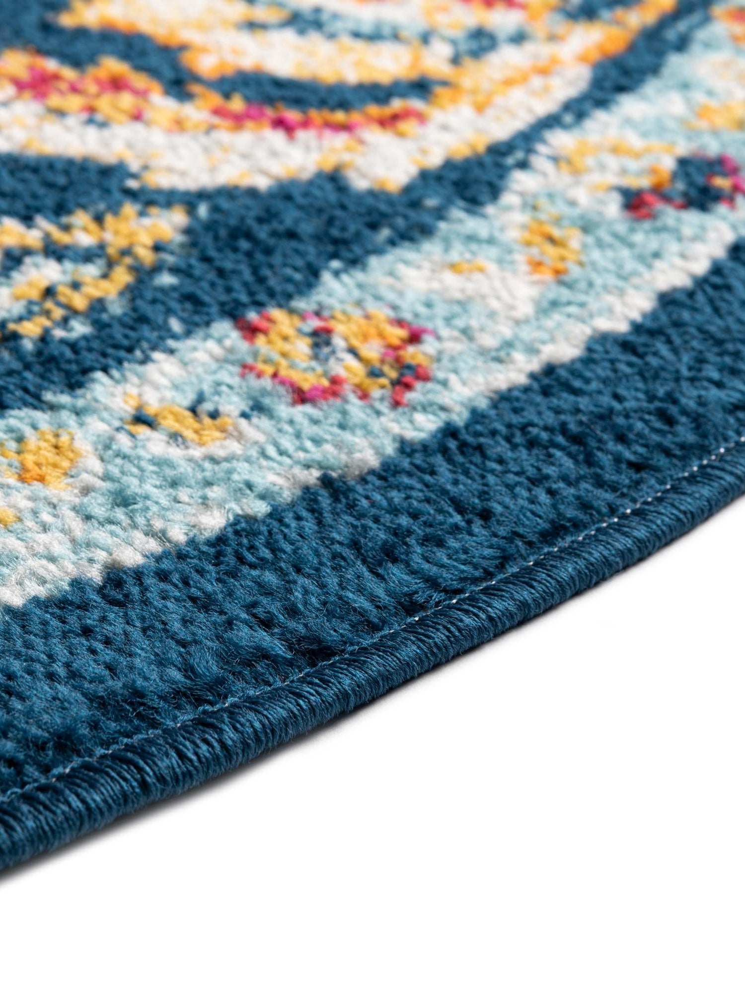 Navy Blue 4' x 6' Aurelia Oval Area Rug 100% Polypropylene & Jute Backing Living Dining Room Bedroom Office Traditional Carpet for Sale at Rug Engine