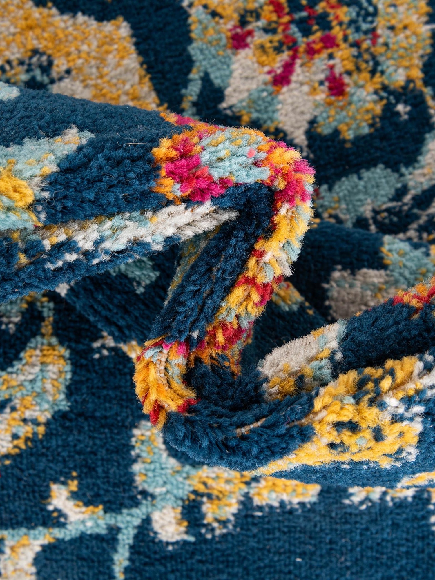 Navy Blue 4' x 6' Aurelia Oval Area Rug 100% Polypropylene & Jute Backing Living Dining Room Bedroom Office Traditional Carpet for Sale at Rug Engine