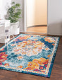 Multicolor 2' x 3' Parker Rectangle Area Rug Traditional Motif Classic Design Stain Resistant Carpet for Living, Dining, Bedrooms, Kitchen, Office for Sale at Rug Engine