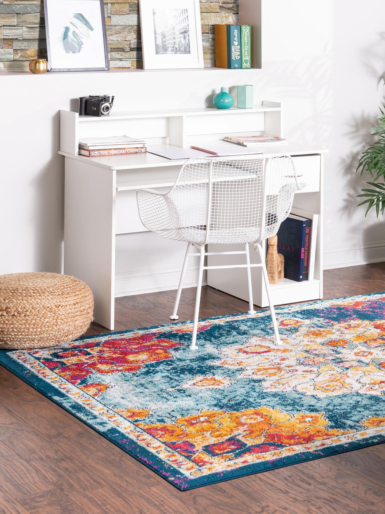 Multicolor 3' 3 x 5' 3 Parker Rectangle Area Rug Traditional Motif Classic Design Stain Resistant Carpet for Living, Dining, Bedrooms, Kitchen, Office for Sale at Rug Engine
