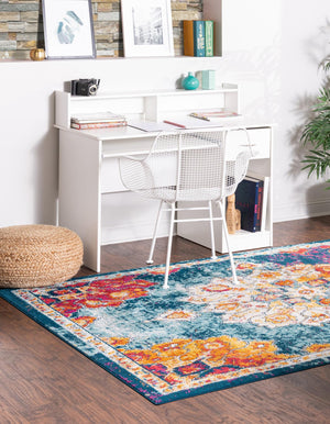Multicolor 3' 3 x 5' 3 Parker Rectangle Area Rug Traditional Motif Classic Design Stain Resistant Carpet for Living, Dining, Bedrooms, Kitchen, Office for Sale at Rug Engine