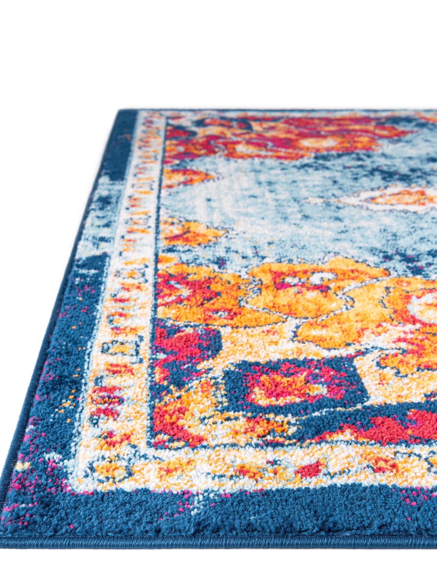 Multicolor 2' x 3' Parker Rectangle Area Rug Traditional Motif Classic Design Stain Resistant Carpet for Living, Dining, Bedrooms, Kitchen, Office for Sale at Rug Engine