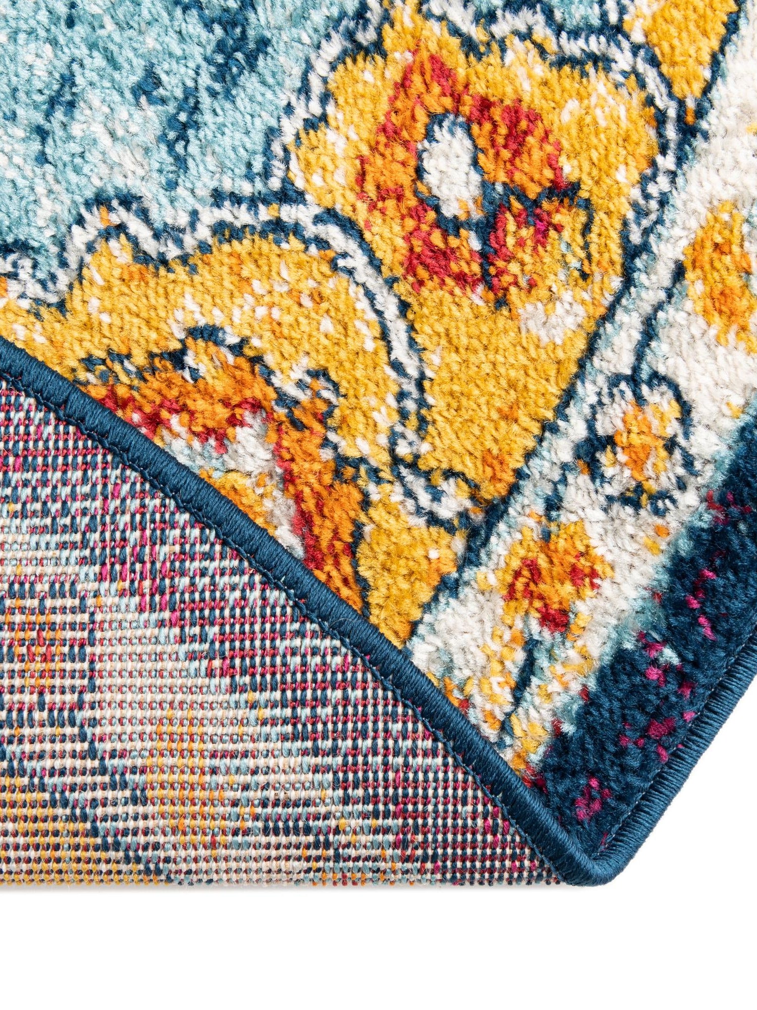Multicolor 3' 3 x 3' 3 Parker Round Area Rug Traditional Motif Classic Design Stain Resistant Carpet for Living, Dining, Bedrooms, Kitchen, Office for Sale at Rug Engine