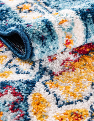 Multicolor 5' x 8' Parker Oval Area Rug Traditional Motif Classic Design Stain Resistant Carpet for Living, Dining, Bedrooms, Kitchen, Office for Sale at Rug Engine