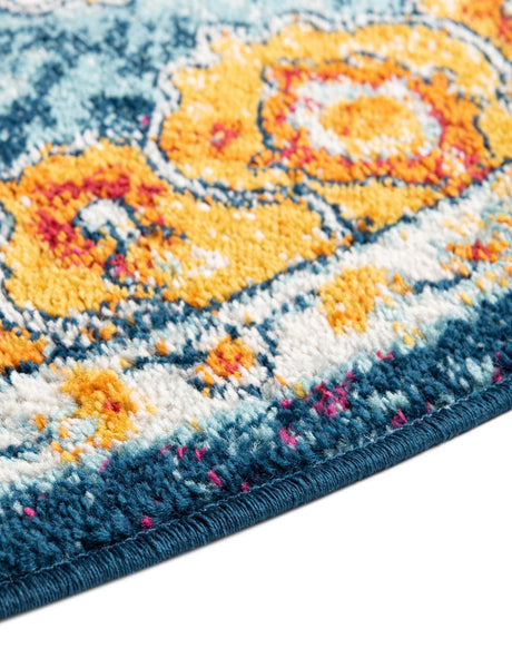 Multicolor 5' x 8' Parker Oval Area Rug Traditional Motif Classic Design Stain Resistant Carpet for Living, Dining, Bedrooms, Kitchen, Office for Sale at Rug Engine