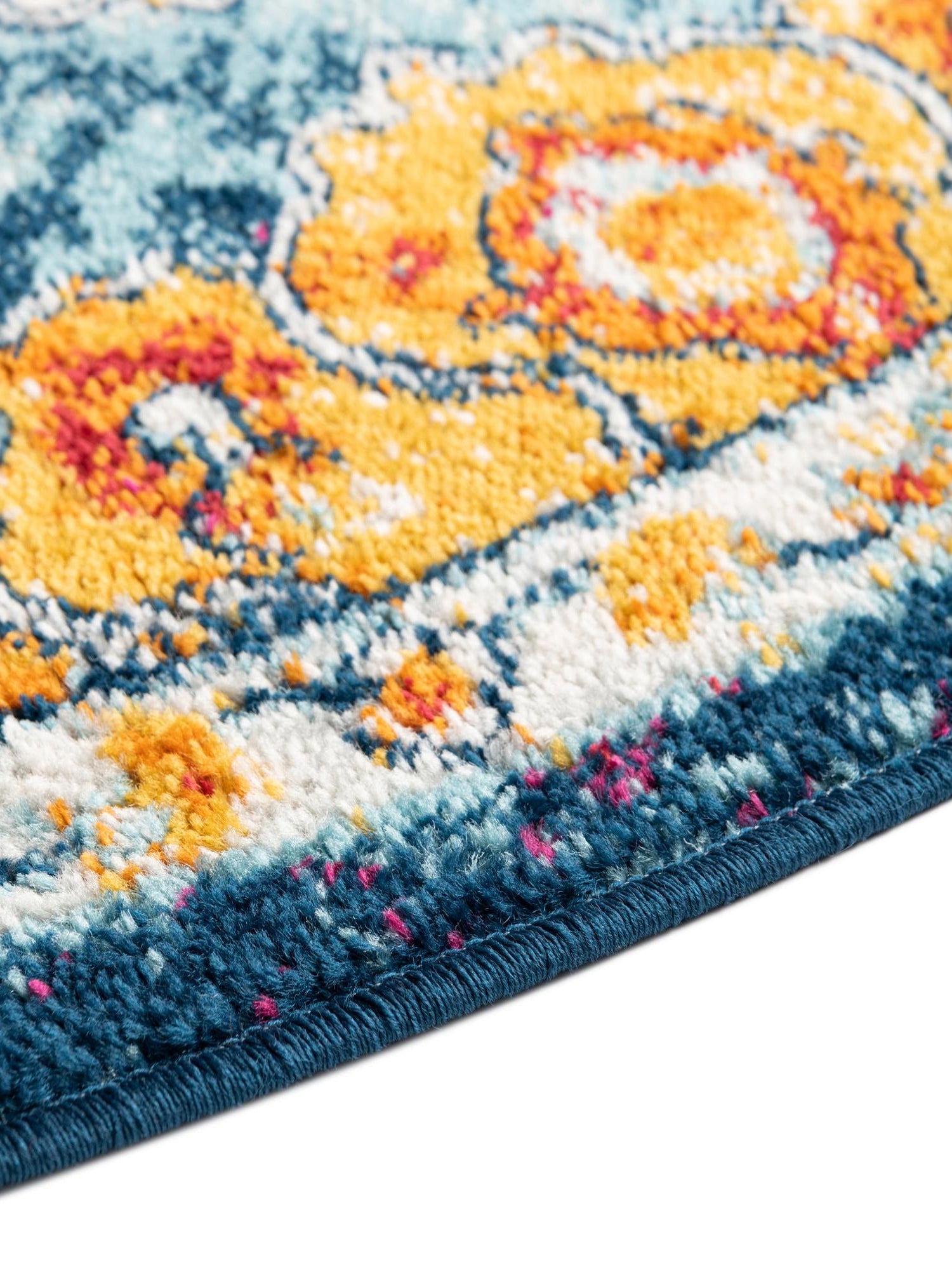 Multicolor 7' 10 x 10' Parker Oval Area Rug Traditional Motif Classic Design Stain Resistant Carpet for Living, Dining, Bedrooms, Kitchen, Office for Sale at Rug Engine