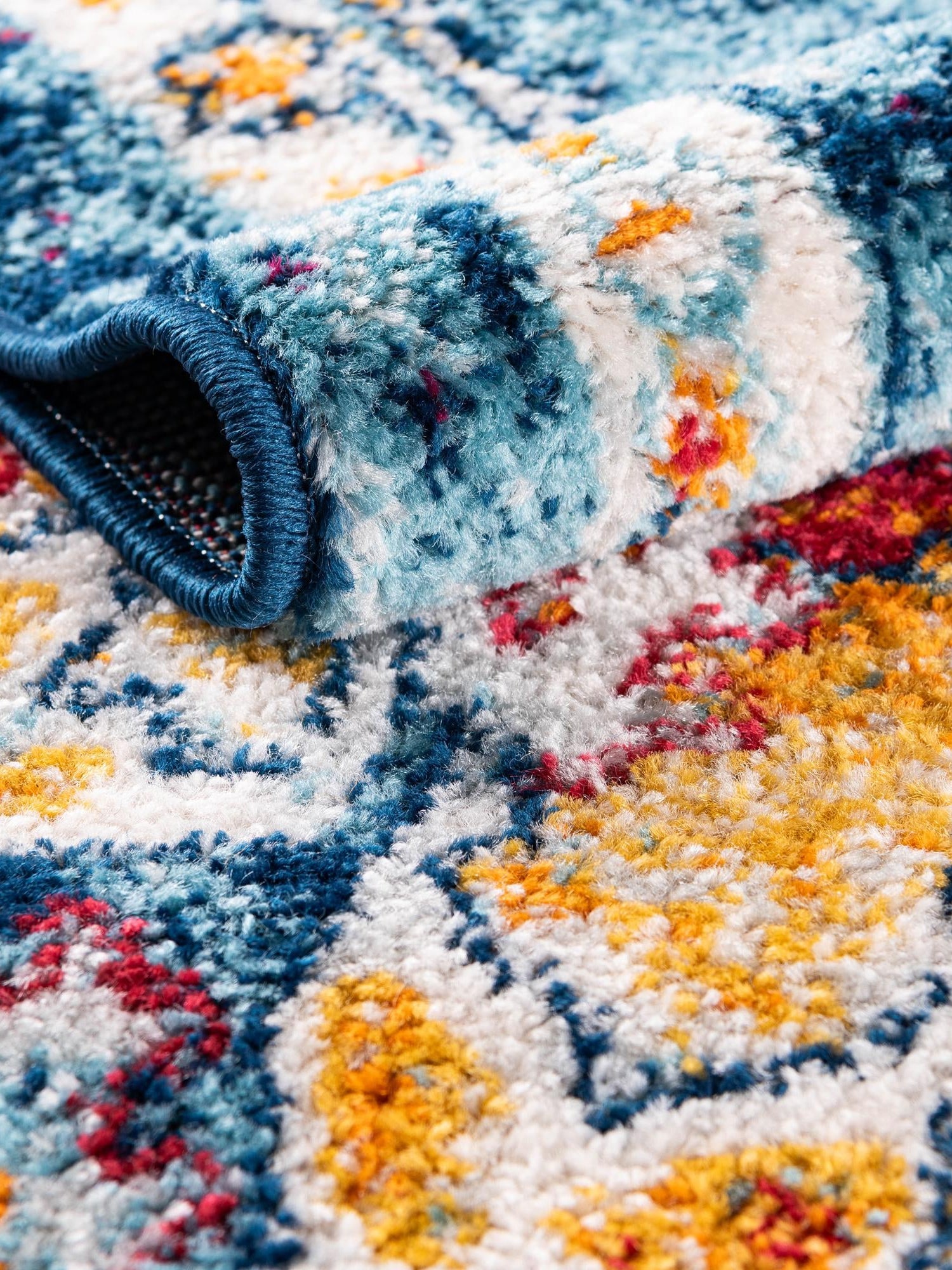 Multicolor 5' x 5' Parker Octagon Area Rug Traditional Motif Classic Design Stain Resistant Carpet for Living, Dining, Bedrooms, Kitchen, Office for Sale at Rug Engine