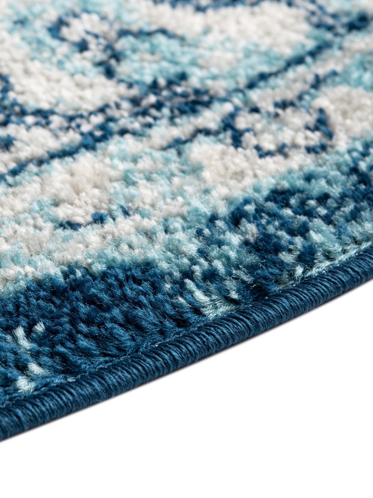 Navy Blue 7' 10 x 10' Parker Oval Area Rug Traditional Motif Classic Design Stain Resistant Carpet for Living, Dining, Bedrooms, Kitchen, Office for Sale at Rug Engine