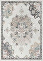 Ivory 10' x 14' Parker Rectangle Area Rug Traditional Motif Classic Design Stain Resistant Carpet for Living, Dining, Bedrooms, Kitchen, Office for Sale at Rug Engine