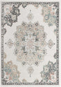 Ivory 7' x 10' Parker Rectangle Area Rug Traditional Motif Classic Design Stain Resistant Carpet for Living, Dining, Bedrooms, Kitchen, Office for Sale at Rug Engine