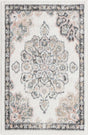 Ivory 2' x 3' Parker Rectangle Area Rug Traditional Motif Classic Design Stain Resistant Carpet for Living, Dining, Bedrooms, Kitchen, Office for Sale at Rug Engine