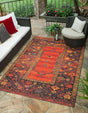 Multicolor 7' 1 x 10' Outdoor Tribal Rectangle Area Rug Weather Resistant for Patio, Deck, Terrace, Balcony, Porch Traditional Design Water Safe Outside Carpet for Sale at Rug Engine