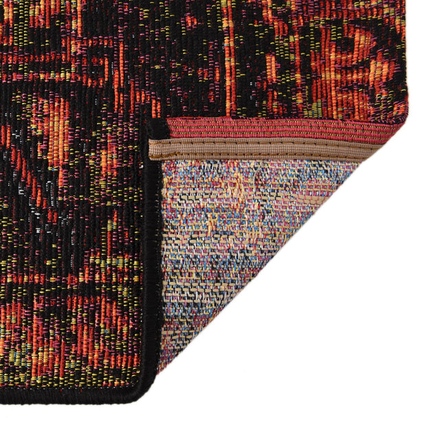 Multicolor 3' x 10' Outdoor Tribal Runner Rug