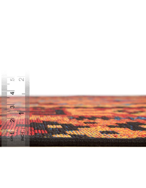 Multicolor 6' 1 x 6' 1 Outdoor Tribal Round Area Rug Weather Resistant for Patio, Deck, Terrace, Balcony, Porch Traditional Design Water Safe Outside Carpet for Sale at Rug Engine