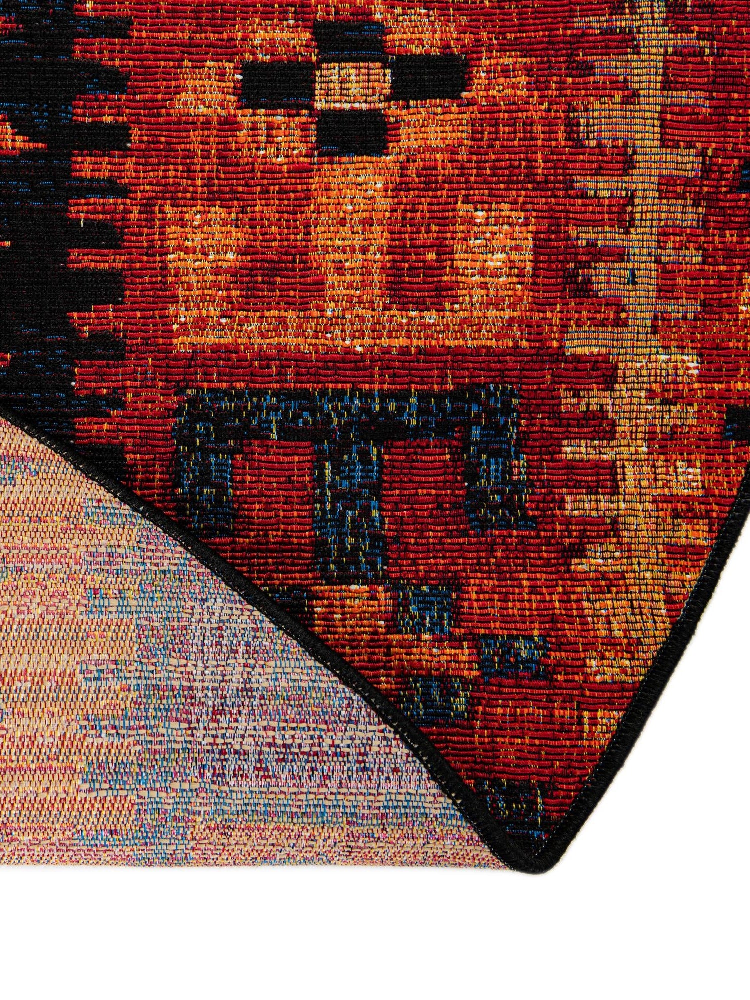 Multicolor 6' 1 x 6' 1 Outdoor Tribal Round Area Rug Weather Resistant for Patio, Deck, Terrace, Balcony, Porch Traditional Design Water Safe Outside Carpet for Sale at Rug Engine