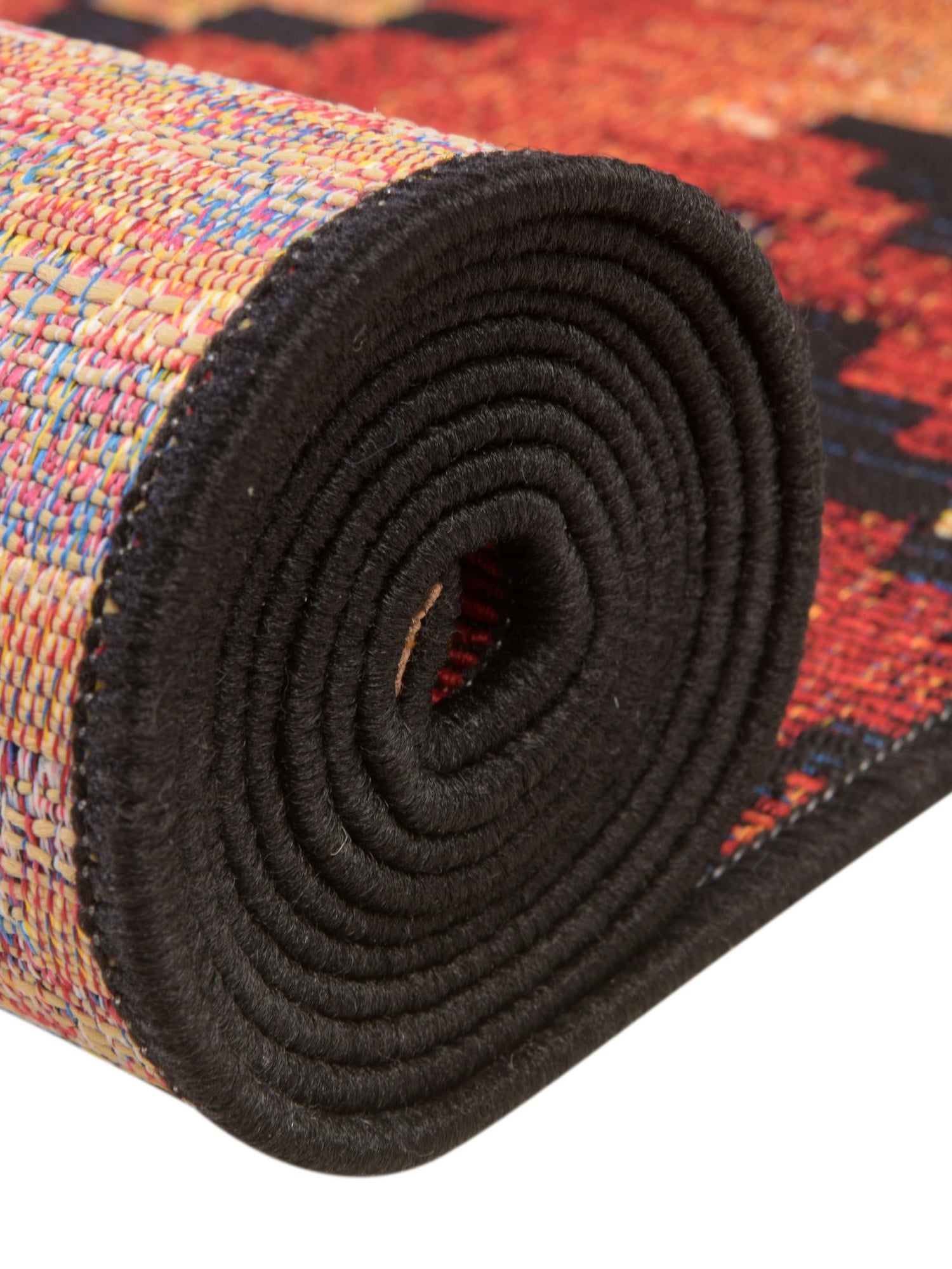 Multicolor 3' 1 x 3' 1 Outdoor Tribal Round Area Rug Weather Resistant for Patio, Deck, Terrace, Balcony, Porch Traditional Design Water Safe Outside Carpet for Sale at Rug Engine