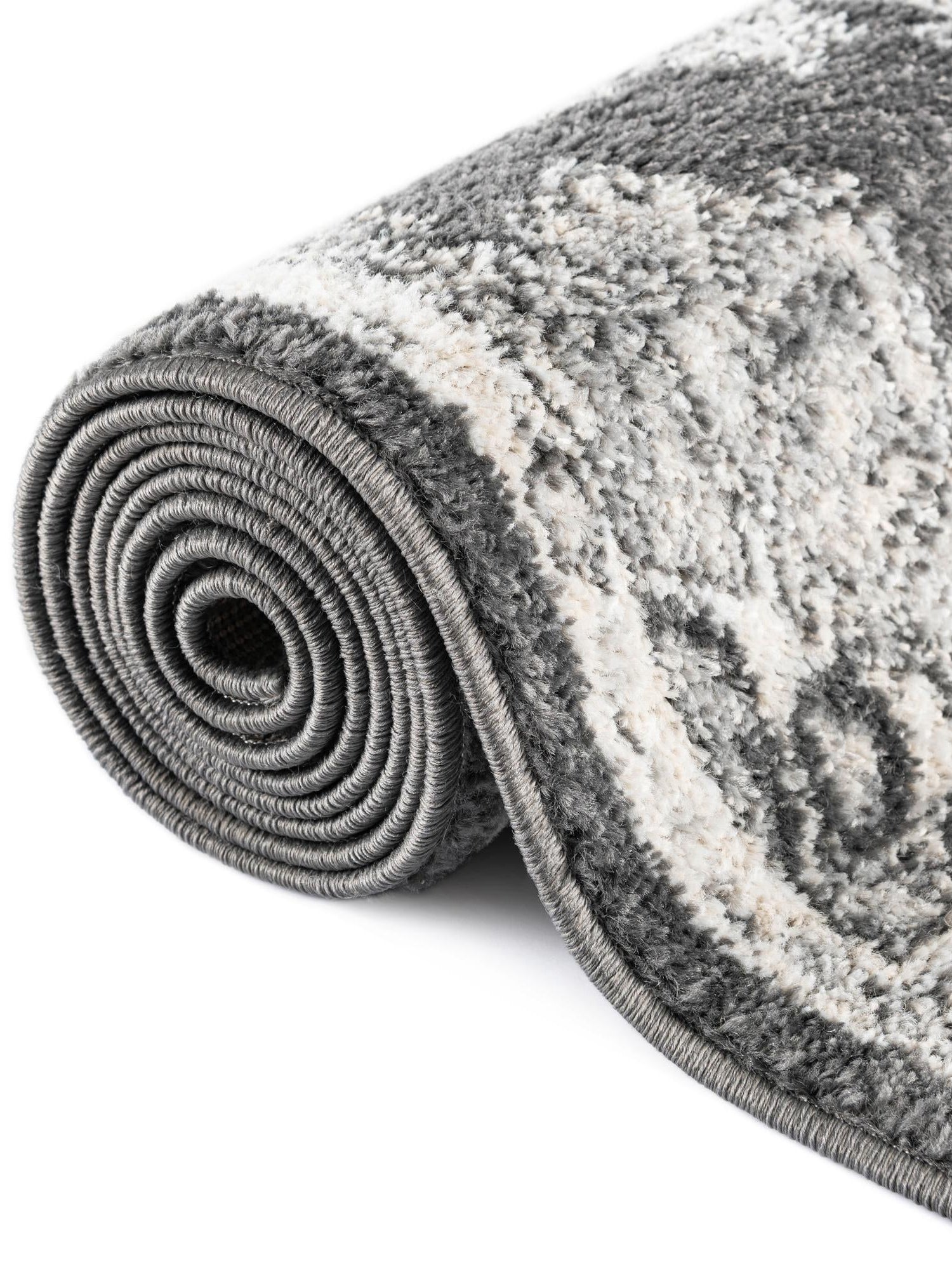 Charcoal 7' x 10' Parker Rectangle Area Rug Traditional Motif Classic Design Stain Resistant Carpet for Living, Dining, Bedrooms, Kitchen, Office for Sale at Rug Engine