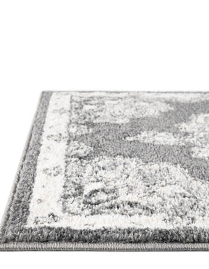 Charcoal 7' 10 x 7' 10 Parker Octagon Area Rug Traditional Motif Classic Design Stain Resistant Carpet for Living, Dining, Bedrooms, Kitchen, Office for Sale at Rug Engine