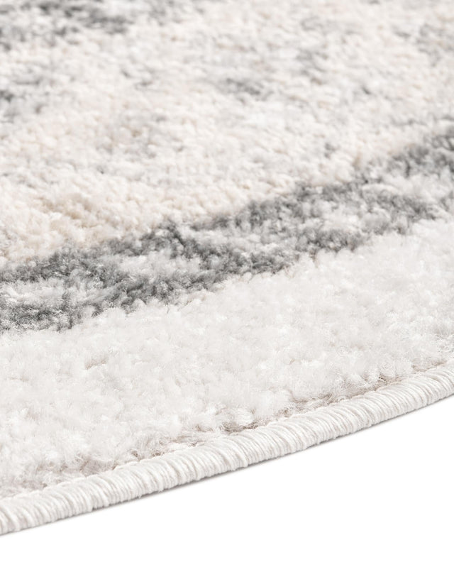Ivory 5' x 8' Parker Oval Area Rug Traditional Motif Classic Design Stain Resistant Carpet for Living, Dining, Bedrooms, Kitchen, Office for Sale at Rug Engine