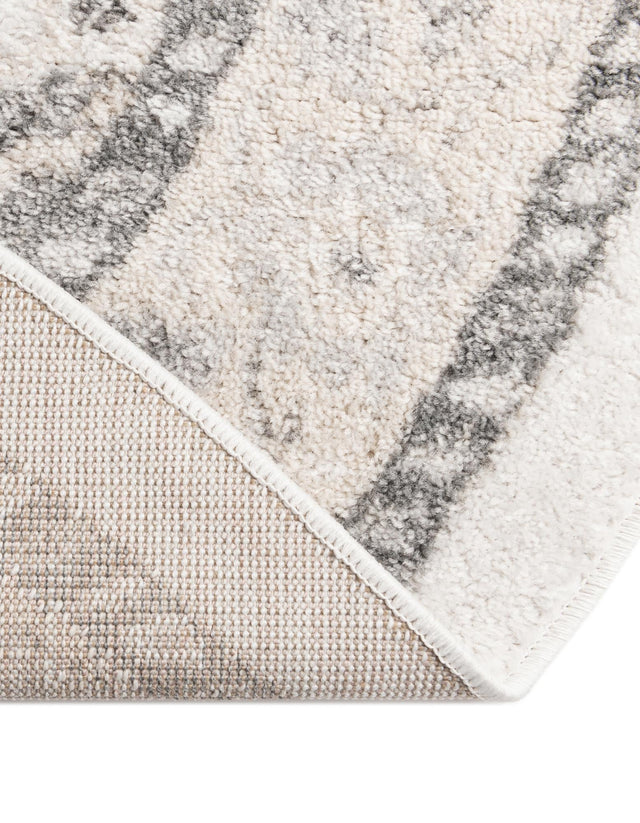 Ivory 4' x 6' Parker Oval Area Rug Traditional Motif Classic Design Stain Resistant Carpet for Living, Dining, Bedrooms, Kitchen, Office for Sale at Rug Engine