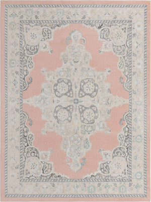 Rose 9' x 12' Parker Rectangle Area Rug Traditional Motif Classic Design Stain Resistant Carpet for Living, Dining, Bedrooms, Kitchen, Office for Sale at Rug Engine