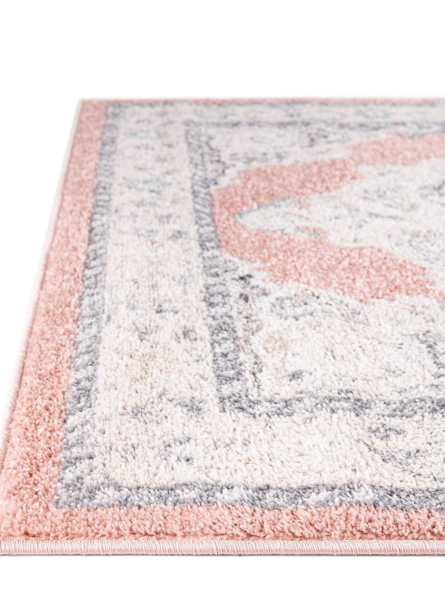 Rose 5' x 8' Parker Rectangle Area Rug Traditional Motif Classic Design Stain Resistant Carpet for Living, Dining, Bedrooms, Kitchen, Office for Sale at Rug Engine