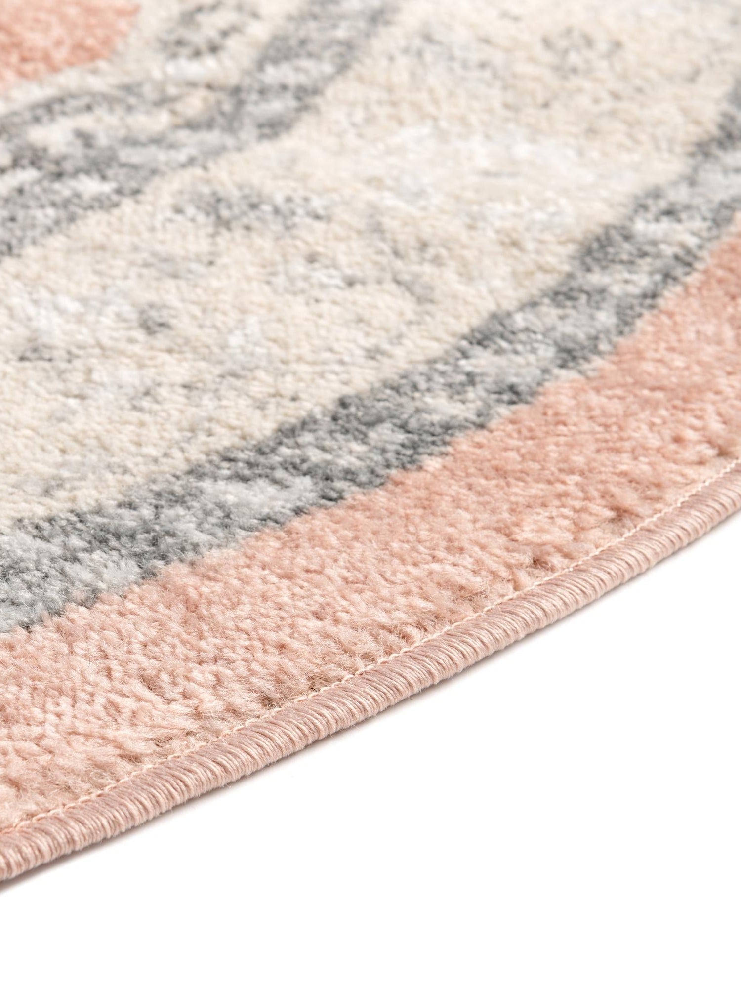 Rose 5' x 5' Parker Round Area Rug Traditional Motif Classic Design Stain Resistant Carpet for Living, Dining, Bedrooms, Kitchen, Office for Sale at Rug Engine