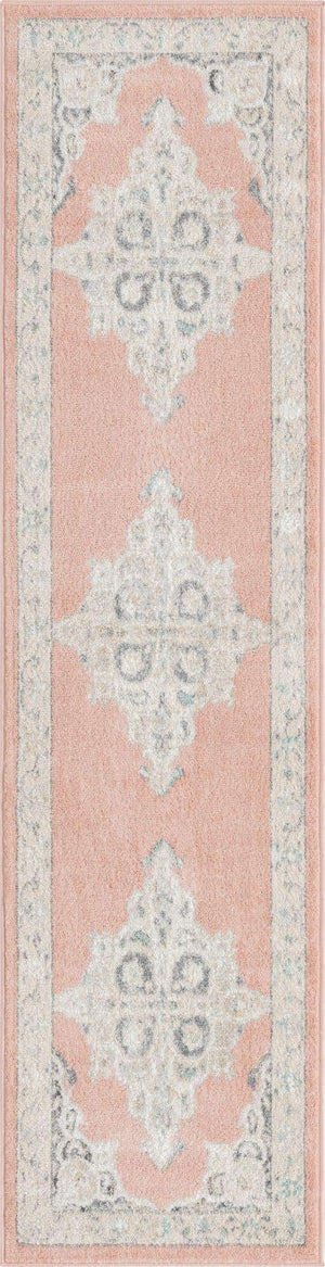 Rose 2' x 8' Parker Runner Area Rug Traditional Motif Classic Design Stain Resistant Carpet for Living, Dining, Bedrooms, Kitchen, Office for Sale at Rug Engine
