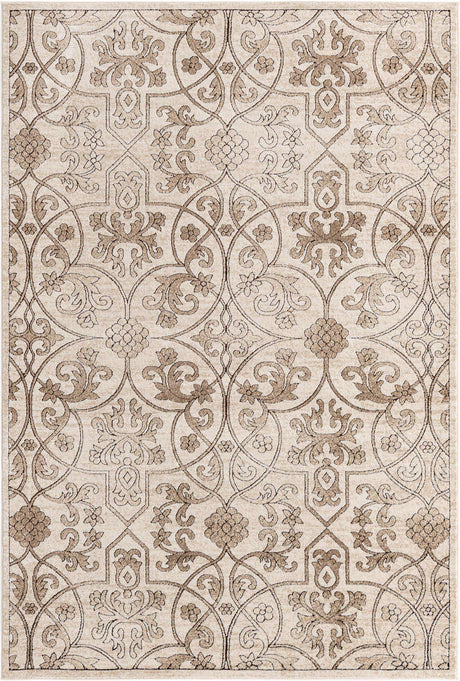 Dark Beige 6' x 9' Rushmore Rectangle Area Rug 55% Polypropylene & 45% Polyester Durable Quality Carpet for Indoor Home Decorating for Sale at Rug Engine
