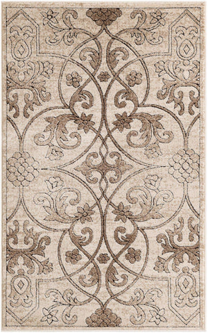 Dark Beige 3' 3 x 5' 3 Rushmore Rectangle Area Rug 55% Polypropylene & 45% Polyester Durable Quality Carpet for Indoor Home Decorating for Sale at Rug Engine