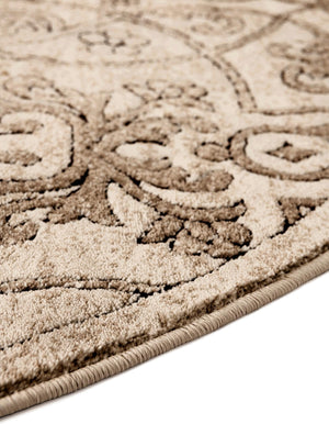 Dark Beige 4' 1 x 6' 1 Rushmore Oval Area Rug 55% Polypropylene & 45% Polyester Durable Quality Carpet for Indoor Home Decorating for Sale at Rug Engine