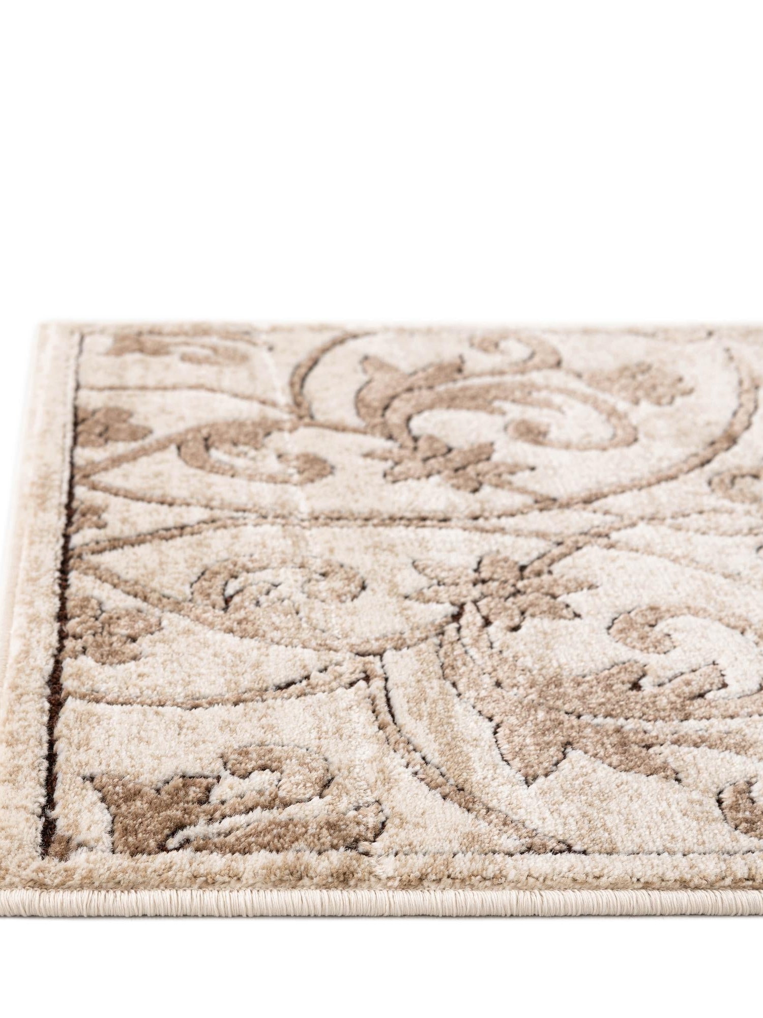 Dark Beige 6' x 6' Rushmore Octagon Area Rug 55% Polypropylene & 45% Polyester Durable Quality Carpet for Indoor Home Decorating for Sale at Rug Engine
