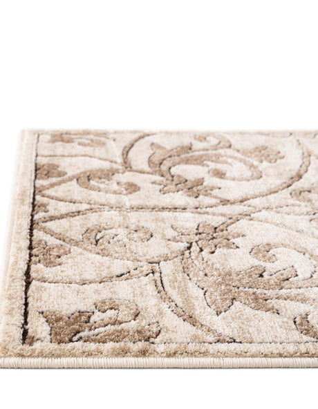 Dark Beige 6' x 6' Rushmore Octagon Area Rug 55% Polypropylene & 45% Polyester Durable Quality Carpet for Indoor Home Decorating for Sale at Rug Engine