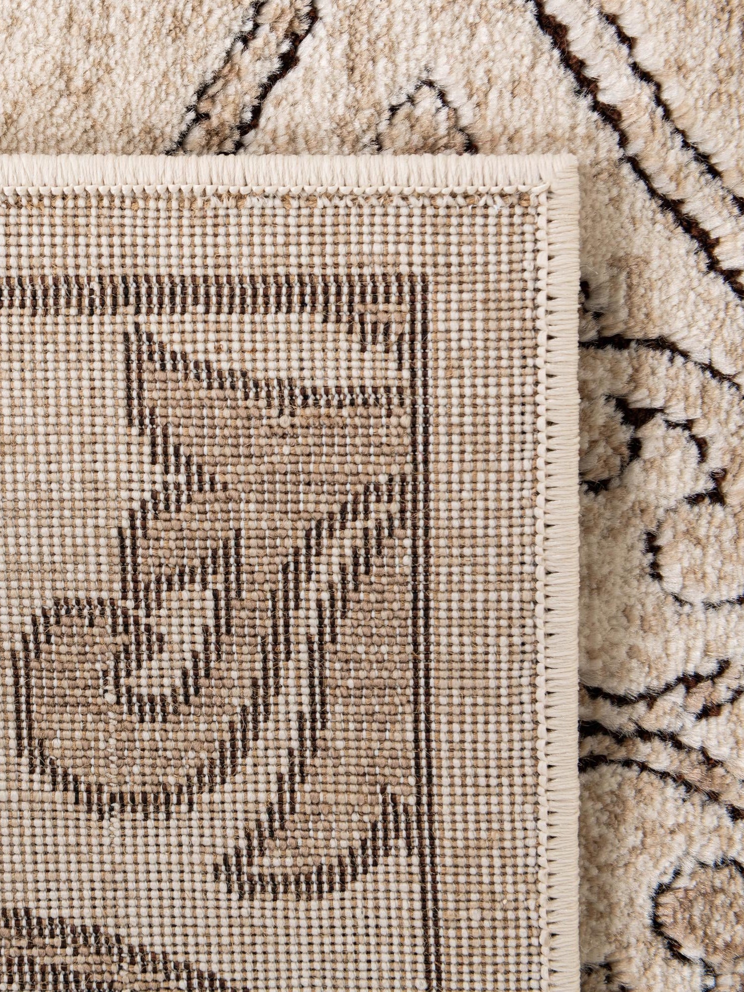 Dark Beige 6' x 6' Rushmore Octagon Area Rug 55% Polypropylene & 45% Polyester Durable Quality Carpet for Indoor Home Decorating for Sale at Rug Engine
