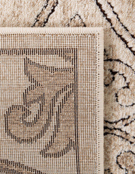 Dark Beige 7' 10 x 7' 10 Rushmore Octagon Area Rug 55% Polypropylene & 45% Polyester Durable Quality Carpet for Indoor Home Decorating for Sale at Rug Engine