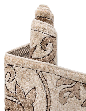Dark Beige 7' 10 x 7' 10 Rushmore Octagon Area Rug 55% Polypropylene & 45% Polyester Durable Quality Carpet for Indoor Home Decorating for Sale at Rug Engine