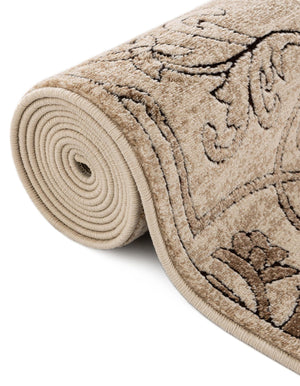Dark Beige 7' 10 x 7' 10 Rushmore Octagon Area Rug 55% Polypropylene & 45% Polyester Durable Quality Carpet for Indoor Home Decorating for Sale at Rug Engine
