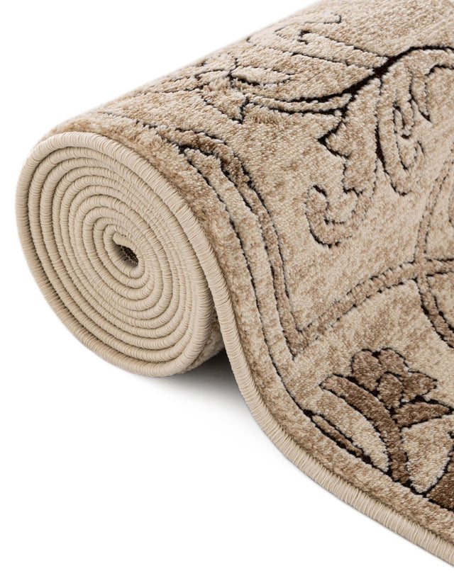 Dark Beige 7' 10 x 7' 10 Rushmore Octagon Area Rug 55% Polypropylene & 45% Polyester Durable Quality Carpet for Indoor Home Decorating for Sale at Rug Engine