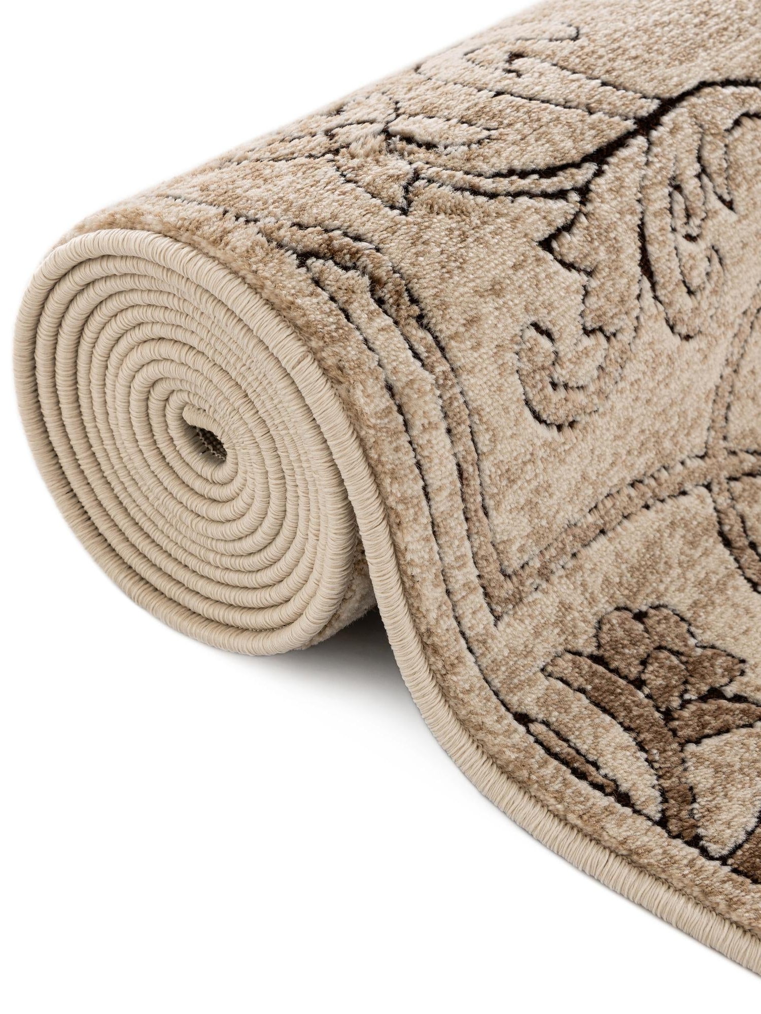 Dark Beige 5' 3 x 5' 3 Rushmore Octagon Area Rug 55% Polypropylene & 45% Polyester Durable Quality Carpet for Indoor Home Decorating for Sale at Rug Engine