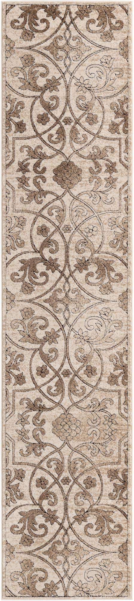 Dark Beige 2' 7 x 12' Rushmore Runner Area Rug 55% Polypropylene & 45% Polyester Durable Quality Carpet for Indoor Home Decorating for Sale at Rug Engine