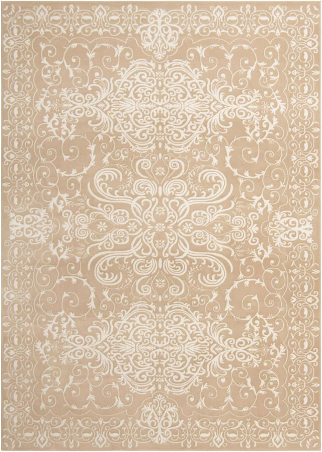 Beige 10' x 14' Rushmore Rectangle Area Rug 55% Polypropylene & 45% Polyester Durable Quality Carpet for Indoor Home Decorating for Sale at Rug Engine