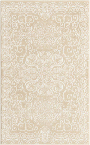 Beige 3' 3 x 5' 3 Rushmore Rectangle Area Rug 55% Polypropylene & 45% Polyester Durable Quality Carpet for Indoor Home Decorating for Sale at Rug Engine