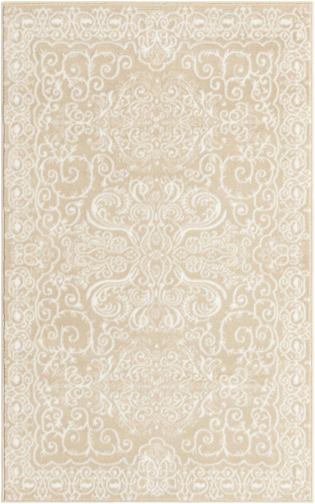 Beige 3' 3 x 5' 3 Rushmore Rectangle Area Rug 55% Polypropylene & 45% Polyester Durable Quality Carpet for Indoor Home Decorating for Sale at Rug Engine