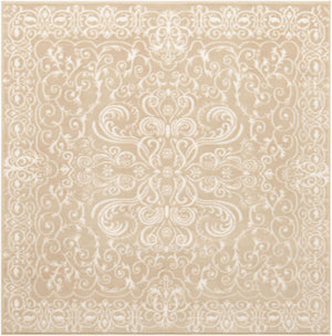 Beige 5' 3 x 5' 3 Rushmore Square Area Rug 55% Polypropylene & 45% Polyester Durable Quality Carpet for Indoor Home Decorating for Sale at Rug Engine