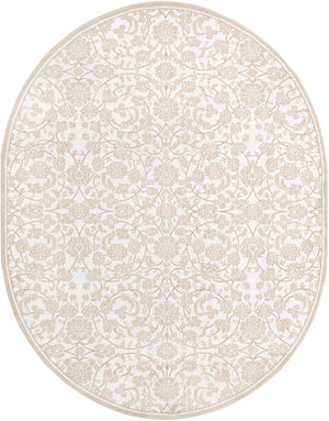 Snow White 7' 10 x 10' Rushmore Oval Area Rug 55% Polypropylene & 45% Polyester Durable Quality Carpet for Indoor Home Decorating for Sale at Rug Engine