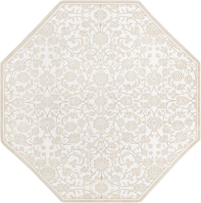 Snow White 7' 10 x 7' 10 Rushmore Octagon Area Rug 55% Polypropylene & 45% Polyester Durable Quality Carpet for Indoor Home Decorating for Sale at Rug Engine